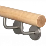 Handlauf rund Ahorn mit Handlaufhalter