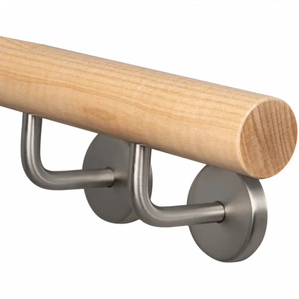 Handlauf rund Ahorn mit Handlaufhalter