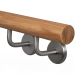 Handlauf rund Eiche mit Handlaufhalter