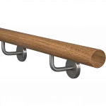 Handlauf rund esche mit Handlaufhalter
