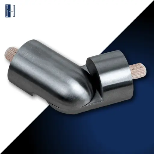 Verbinder aus Edelstahl mit Schraube