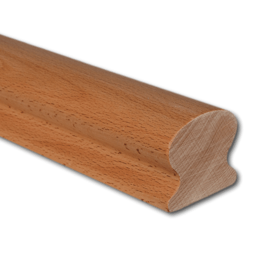 Handlauf Buche, Profil Omega gedrungen, Gesamtansicht