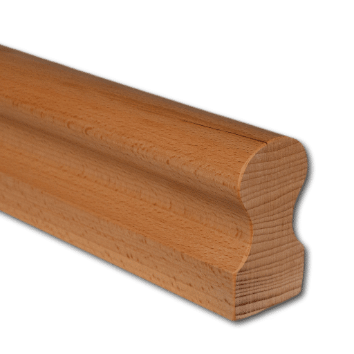 Handlauf Buche, Profil Omega, Gesamtansicht