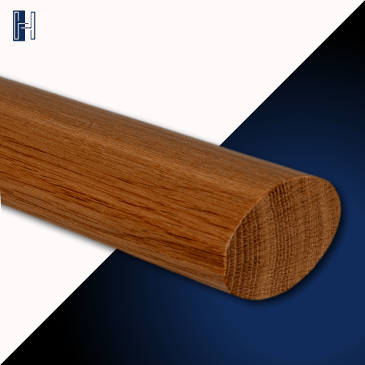 Handlauf Buche, oval Nahaufnahme