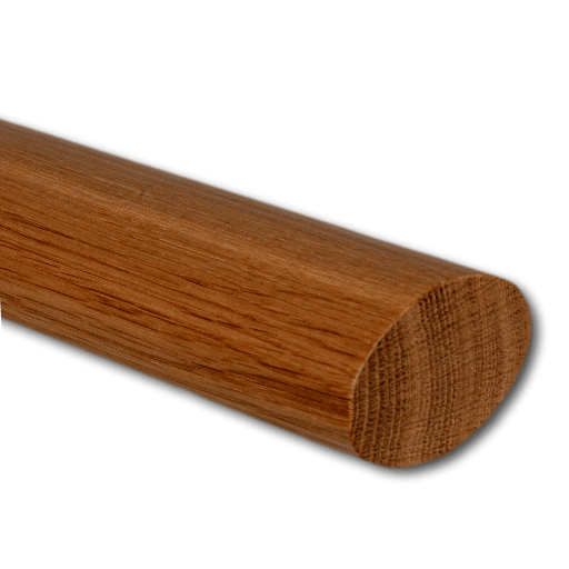 Handlauf Eiche, oval Nahaufnahme