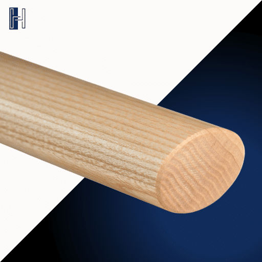 Handlauf Esche, oval Nahaufnahme